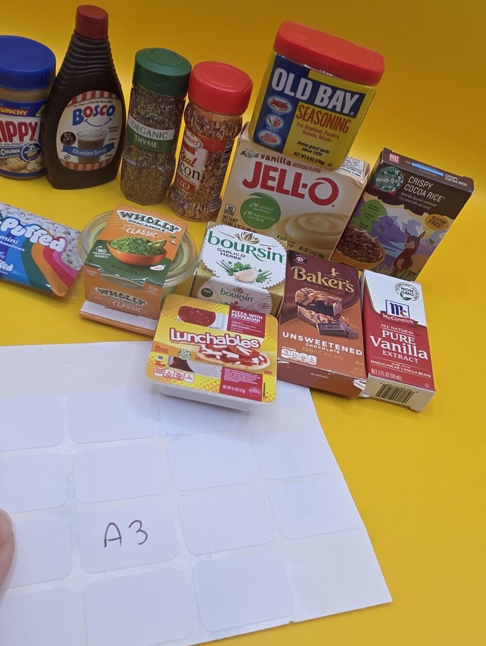 Zuru Mini Brands Food Lot Skippy Chocolate Vanilla Seasoning Guacamole Jello - Picture 2 of 2